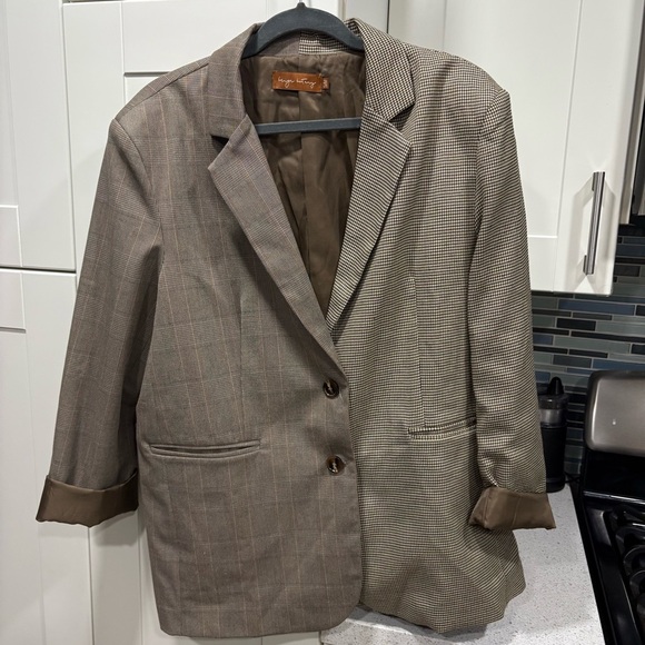 Beige Botany double pattern blazer - Picture 1 of 5
